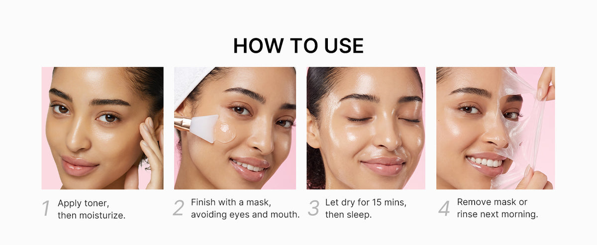 How to use the Night Wrapping Mask in four steps
