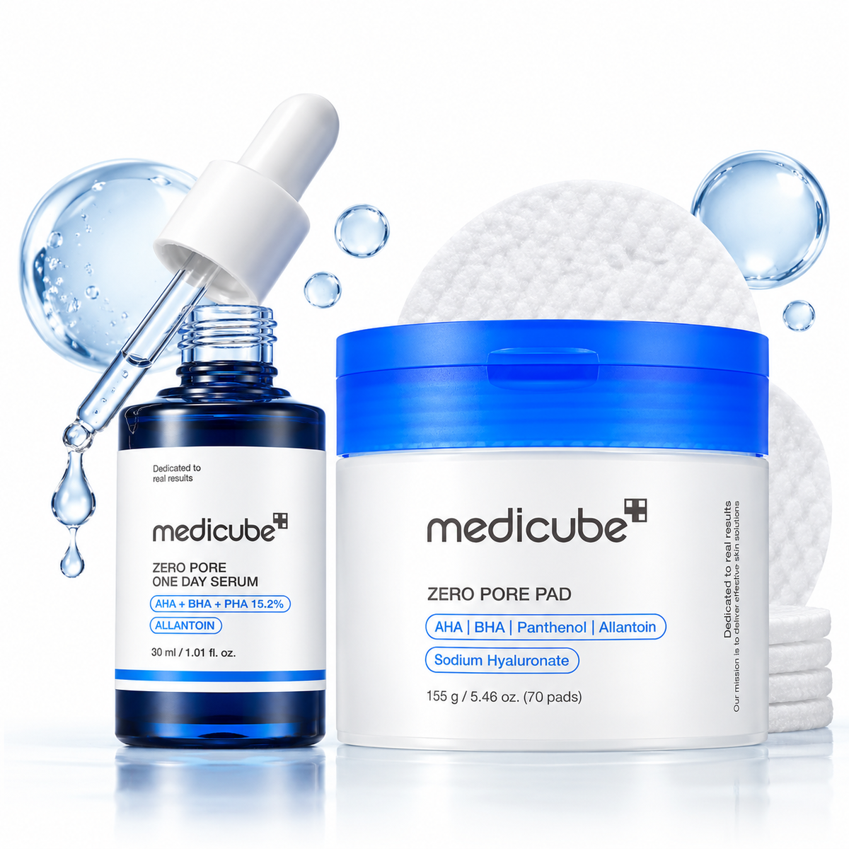 Medicube Zero Pore Duo: Zero Pore One Day Serum and Zero Pore Pad