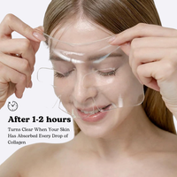 After one to two hours the mask turns clear as the skin absorbs the collagen