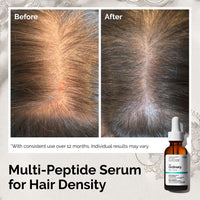 Before and after using the serum