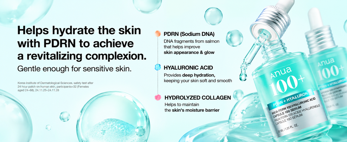 Helps hydrate the skin with PDRN, gentle enough for sensitive skin