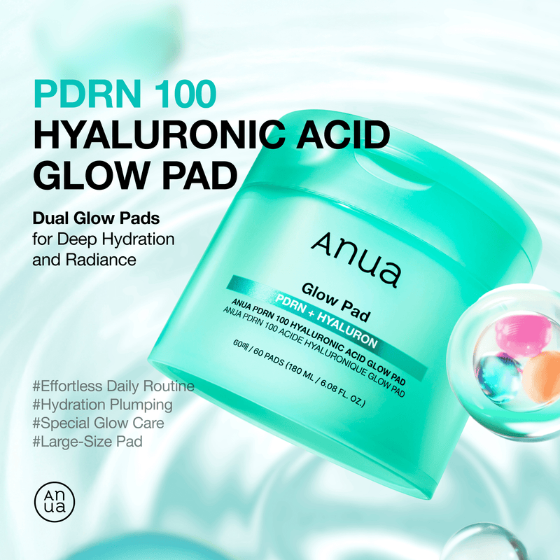 Anua PDRN Deep Hydrating Prep & Boost Duo: Glow Pad jar and Capsule 100 Serum bottle