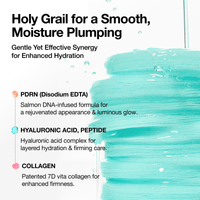 Key ingredients of the Glow Pad: PDRN, hyaluronic acid, peptide and collagen