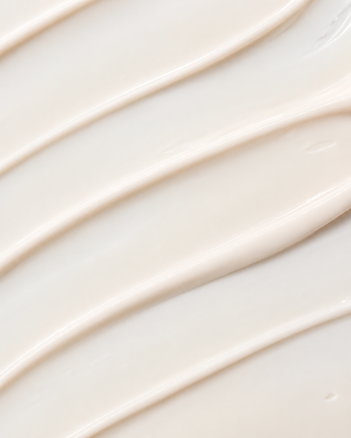 Close-up of the cream texture swirled into soft ridges